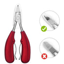 Double Spring Soft Rubber Handle Fingernail&Toenail Cuticle Nipper Trimming