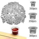 1000pcs Plastic Disposable Tattoo Ink Cap Mix Size Pigment Holder Container A