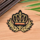 1 x crown patches iron on motifs applique for garment accessory for DIY patchesZ