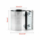 1Pcs Car Modification Stainless Steel 2.5 inch 63mm Exhaust Pipe Clamp FWZ
