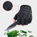 Protective Half Finger Gloves Work Hunting Outdoor Bike Glove Jungle Camo