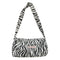 Fashion Animal Zebra Printed Clutches Purse Travel Street Underarm Shoulder Bags
