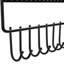 Wall Earring Organizer Hanging Holder Necklace Display Rack Holder (Black)