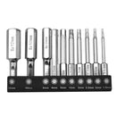 20pcs 60mm Long Magnetic Head Cross Hex Alloy Steel Screwdriver Bits Set Tools