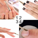 Stainless Steel Cuticle Pusher Dead Skin Remover UV Gel Nail Art Care Tool A