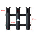 3 Rod Holder Rack Stand Marine Boat Fishing 3 Pole Holder Tube Bracket Seat 2pcs