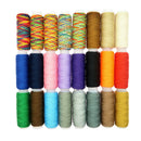 24 Spools Mixed Colors 100% Polyester Sewing Quilting Thread Set All Purpose