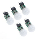 5PCS Mini IR Infrared Pyroelectric PIR Motion Body Human Sensor Detector Module