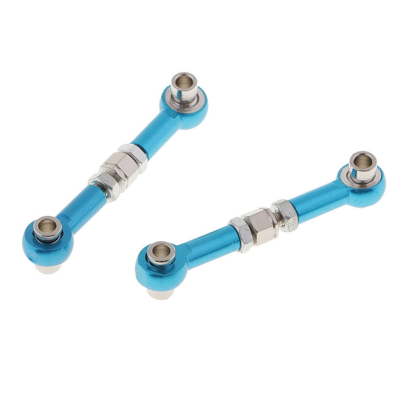 4pcs RC Car Parts for HSP 94123 94103 Metal Steering Pull Rod Servo Linkages