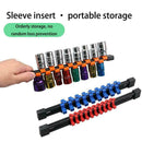 3PCS Socket Organizer | 1/4 3/8 1/2" Mountable Sliding Holder Rail Storage I1J5
