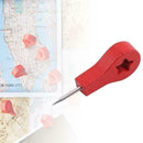 40 Pcs/Box Map Markers Wooden Drawing Photo Wall Studs Board Creative Pins P2Q8
