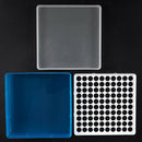Plastic Square 100 Positions Laboratory 1.5ml Centrifuge Tube Case Box A6Y9