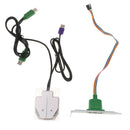 Desktop Computer Case Power Supply on/off Reset Button Switch w/ USB Port