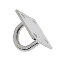 4pcs Heavy Duty Stainless Steel Square Plate Staple Ring Hook, Marine Boat