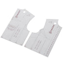 2pcs/set 1:5 Women Clothes Prototype Ruler Drawing Template Tailor Sewing To NTE