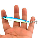 5pcs Metal Slice Lead Casting Jig Fishing Lures Spinning Baits Deep Bass Hook