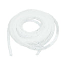12mm x 5M Spiral Wrap Wrapping Band Wire Cable Zip Organizer White K6E5