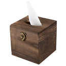 Wood Tissue Box Napkin Cover Home Hotel Pub Cafe Car Paper Holder Case A7E1