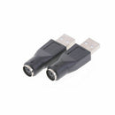 1PCS PS/2 Female to USB Male Adapters Converter For PC Keyboard Computer L O8Y5