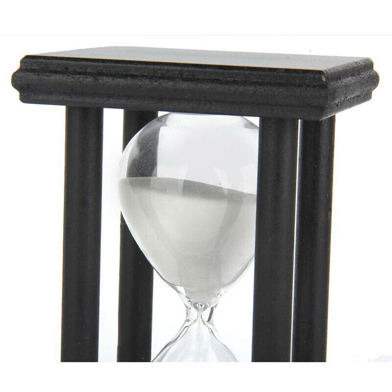 Wooden Hourglass Hourglass Hourglass Decorated Gift (White, 30 min) N6F6