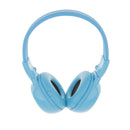 Blue Bluetooth Headphones Stereo Sound Over-Ear Wireless Headset Lightweight