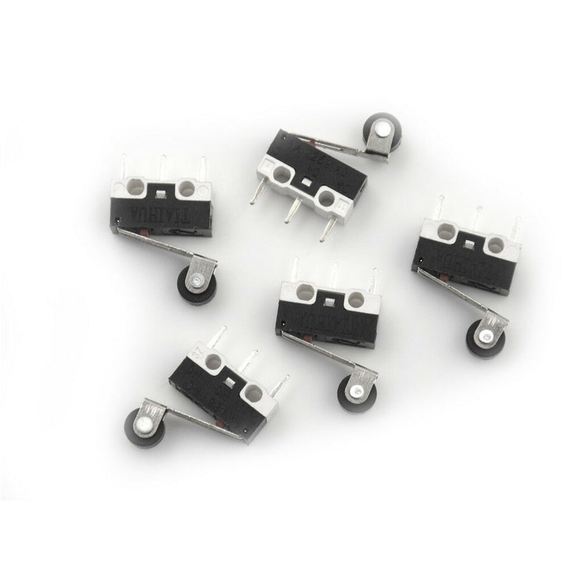 5x Ultra Mini Micro Switch Roller Lever Actuator Microswitch SPDTSubMiniature Yw