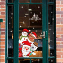 DIY Merry Christmas Wall Stickers Showcase Window Glass Festival Decals