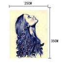 DIY 5D Diamond Embroidery Rose Woman Painting Cross Stitch Craft Home Decor