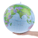 38cm Inflatable Globe World Earth Ocean Map Ball Geography Learning Beach B F Ew