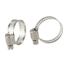 16-25mm Adjustable Stainless Steel Pipe Drive Hose Clamp Hoop 20 Pcs T2W8