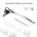 Mini 1/4" 72T Ratchet Hexagon Wrench Quick Release Socket wrench Tool J!e