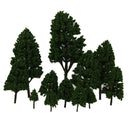 24x Light/Dark Green Poplar Trees 2.5-16cm Train Rainway Layout Park Scene