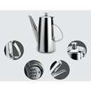 1.5L Stainless Steel Water Coffee Pot Ice Tea Jug Kettle Pitcher with Lid