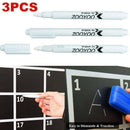 3X White Liquid Chalk Marker Pen for Glass Windows Chalkboard Blackboard
