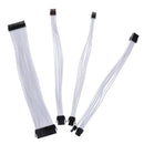 Female To Male 18Awg Sleeved Psu Extension Power Cord Cable Kits 1x Atx 24PSEAU