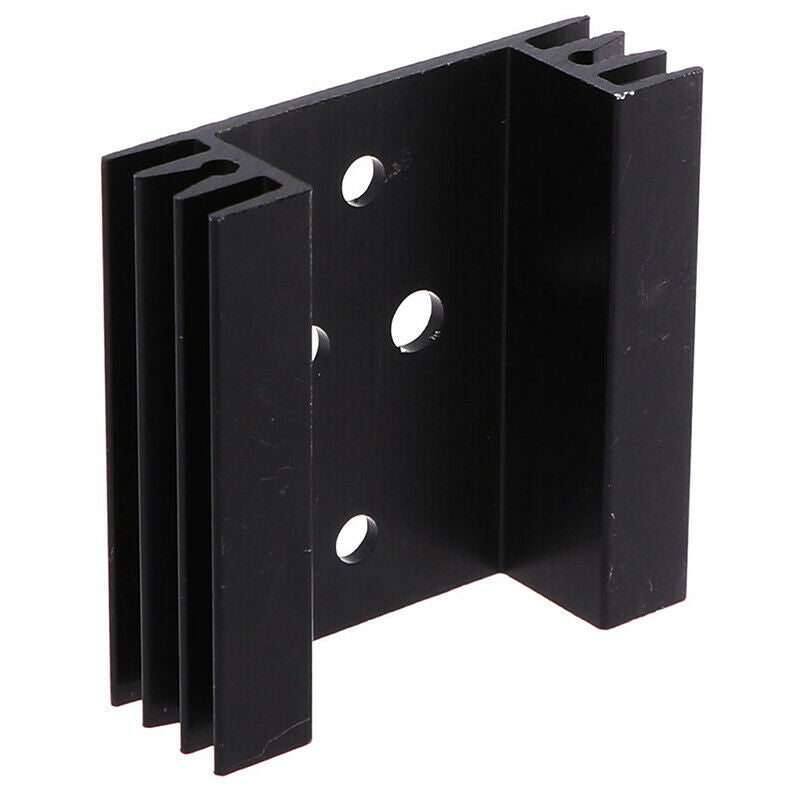 2Pcs 45x45x14mm TO3 Transistor Heat Sinks TO-3 Black Amumin%PJ Gw