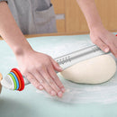 Durable Adjustable Rolling Pin With Dough Mat Dough Roller with 4 Removable 3C
