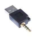 2Pcs USB to 3.5mm Charger Adapter Connector for iPod Shuffle 2nd Generation