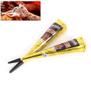 5pc dark black instant herbal henna cone temporary tattoo kit body LJ
