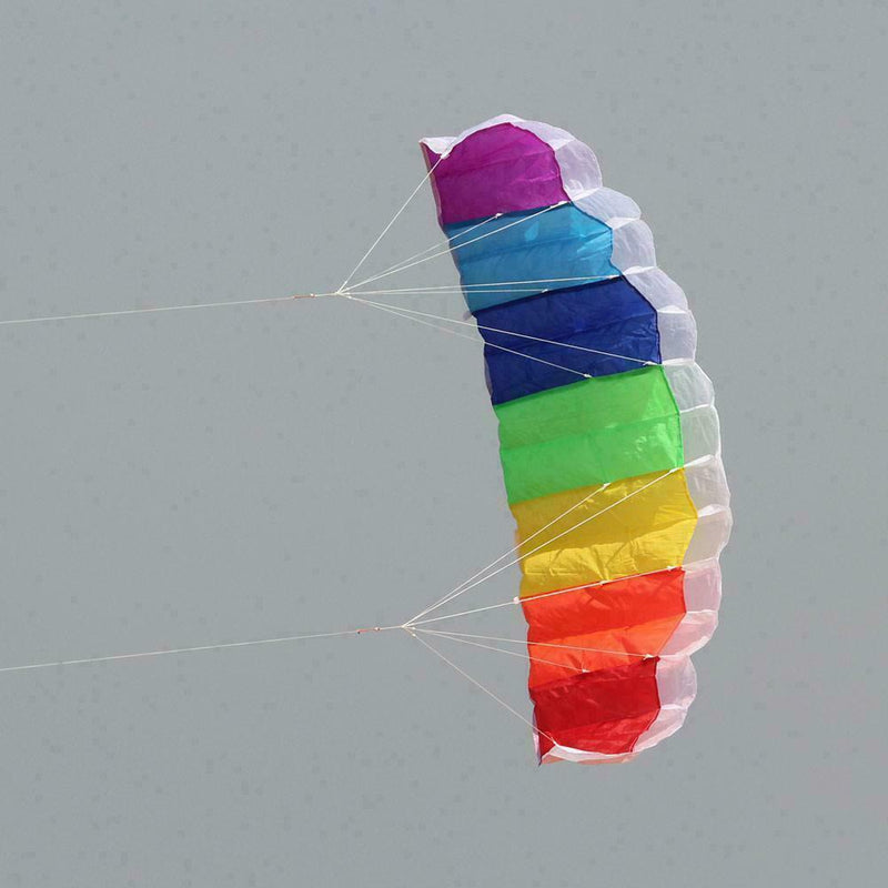 1.4m double line kite Rainbow Stunt Inflatable with two Flying String 30m p U2T0