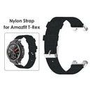 Nylon Canvas Replacement Wrist Strap for Huami Amazfit T-Rex A1918 (Black) A