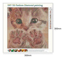 5D DIY Full Drill Diamond Painting Cat Cross Stitch Embroidery Kit Wall Art