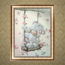 5D DIY Bear Pattern Diamond Painting Kit Embroidery Cross Stitch Home Decor