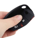 BLACK 4 Button Silicone Remote Key Cover Fob Case fit for VW Golf Polo 2017