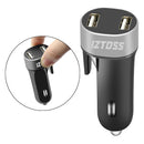 3 in 1 Dual USB Ports Car Charger with LED Lights Universal for Cars Vehicle
