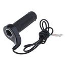 Black Rubber Twist Throttle Tube Hand Grip for 7/8'' Electric Bikes Handlebar