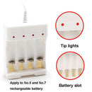 1.2V Universal 4 Slot AA/AAA Rechargeable Battery Charger Adapter USB Plug.kz