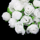 50 pcs 3cm Corolla Flower Head Artificial Rose House Wedding Decoration (Wh