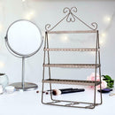 Stud Earrings Display Rack Jewelry Holder Stand Bracelet Organizer Showcase