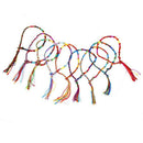 9 x Hippie Style Colorful Braided Friendship Bracelets Thread Wrist Ankle B